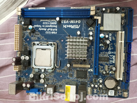 Motherboard with prossesor